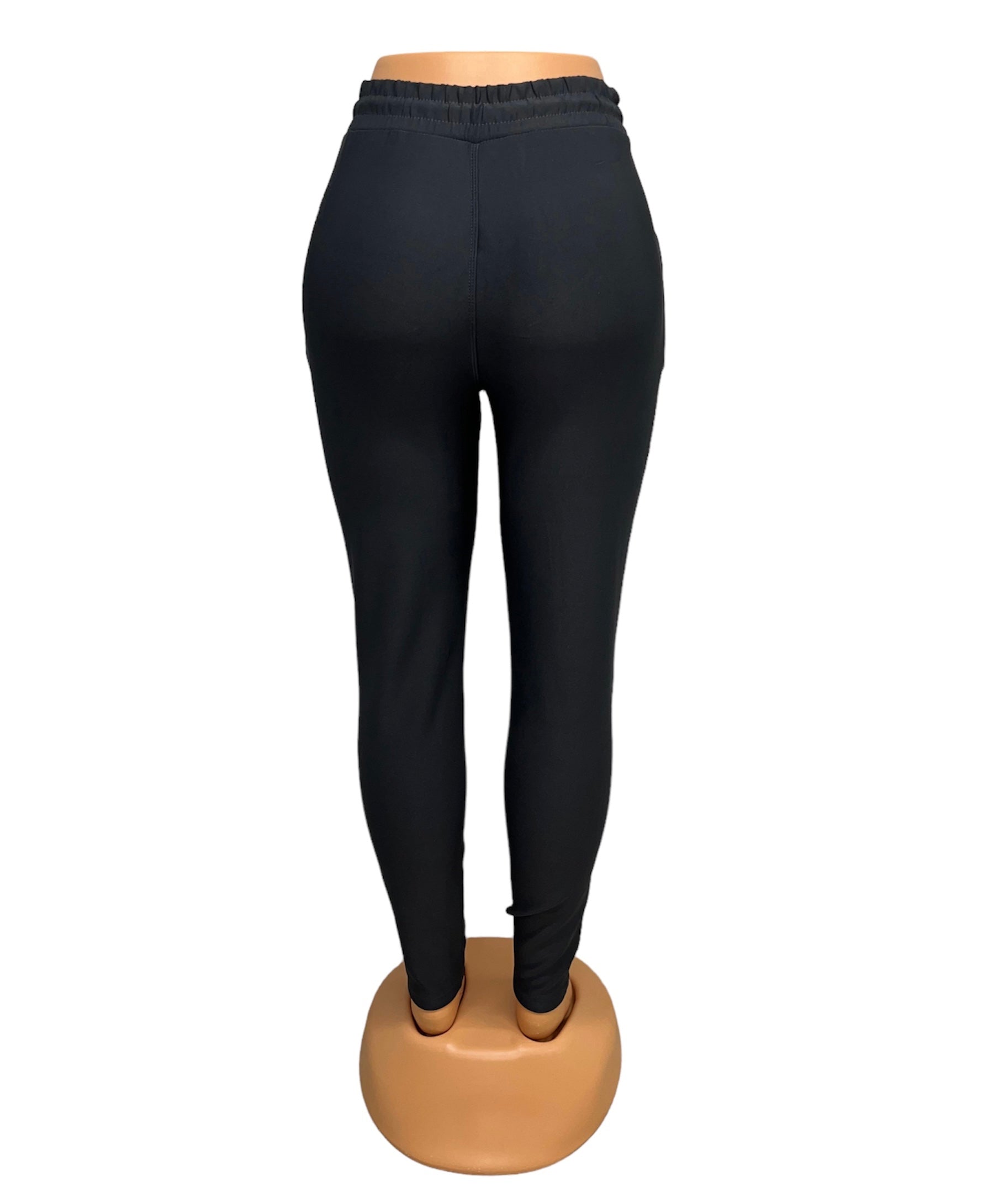 COMFORTBROEK DONKERGRIJS MET VETER