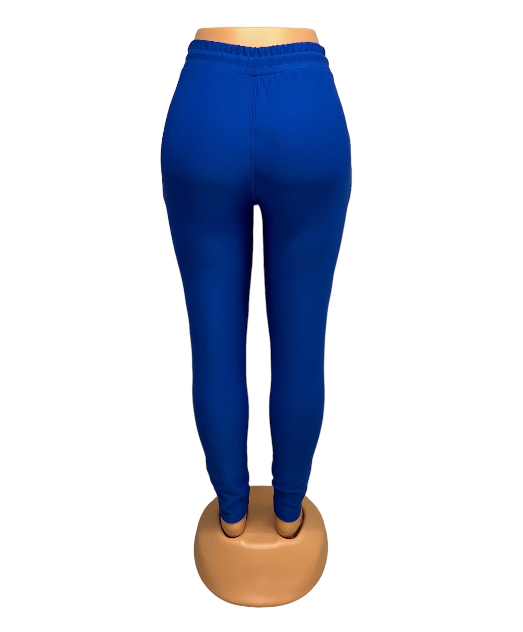 COMFORTBROEK ROYAL BLAUW MET VETER