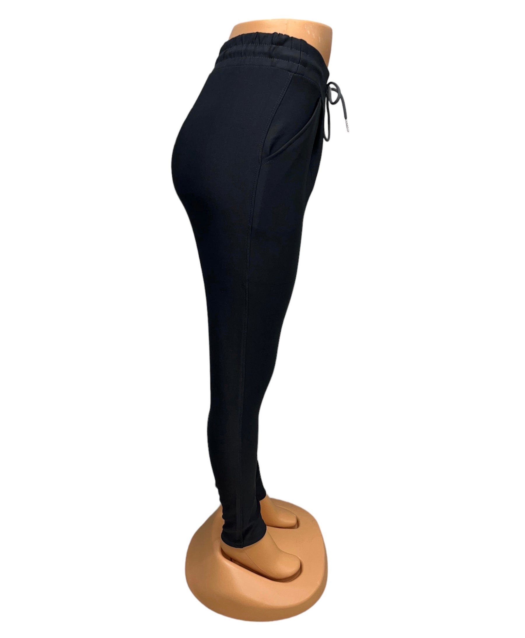 COMFORTBROEK DONKERGRIJS MET VETER
