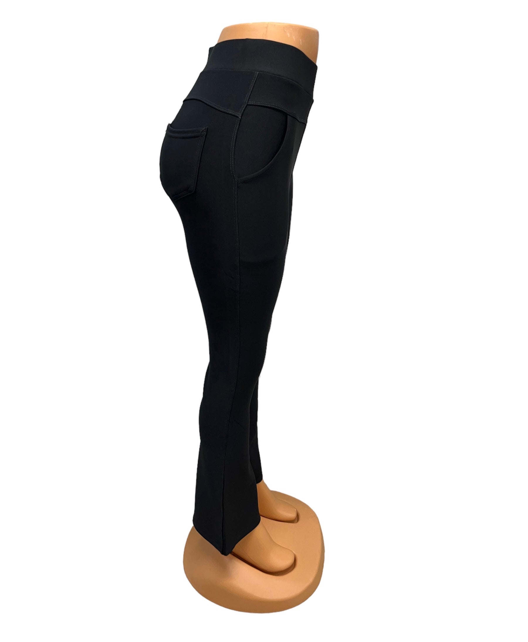 COMFORTBROEK DONKERGRIJS FLARED